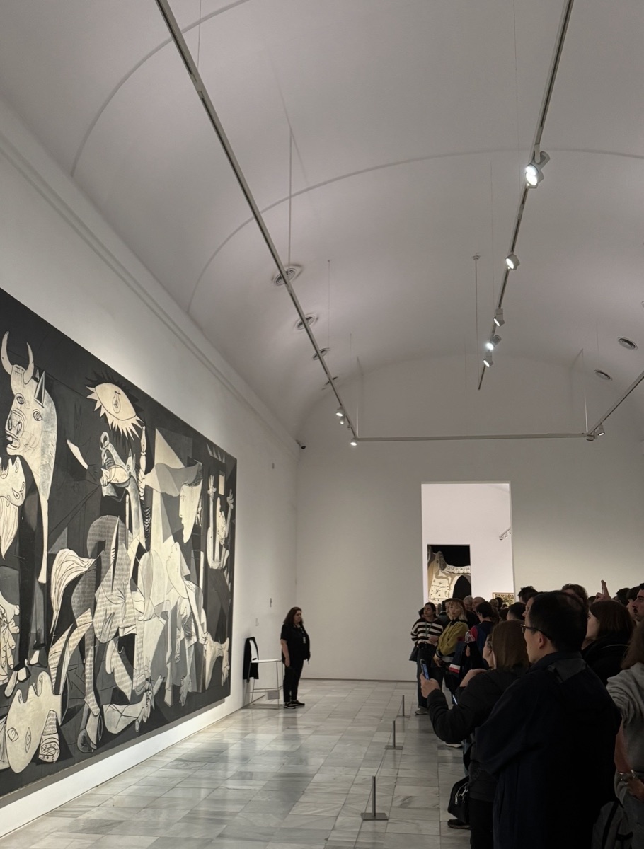 Visitors in front of Picasso’s Guernica at the Reina Sofía